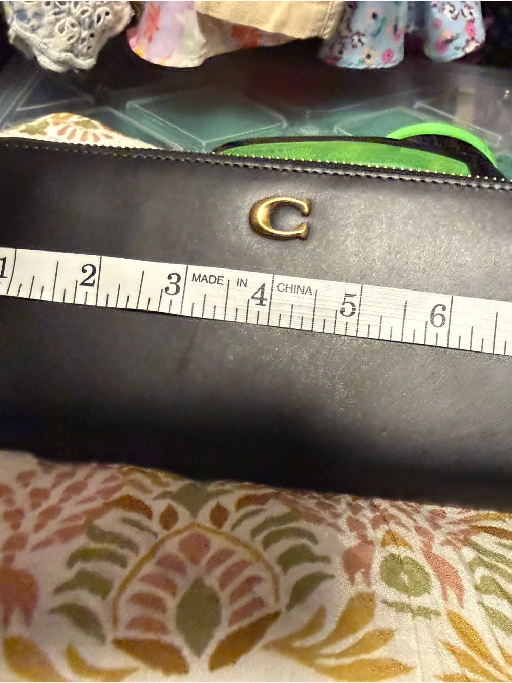 Coach Long Zip Around Wallet | Black Leather | NWOT | Macy’s Floor Model